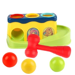 Early Education Percussion Table for Babies Small Hammer Piling Toy with Discerning Sounds Great Noise-Maker Percussion Toy