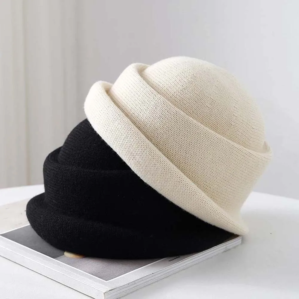 

Шерстяная шляпа-берет в винтажном стиле с загнутыми полями, универсальная, в британском стиле, однотонная, ретро, для женщин