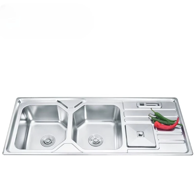 Hidden kitchen sink factory price high quality 304 degree faucet kitchen sink with smart flip