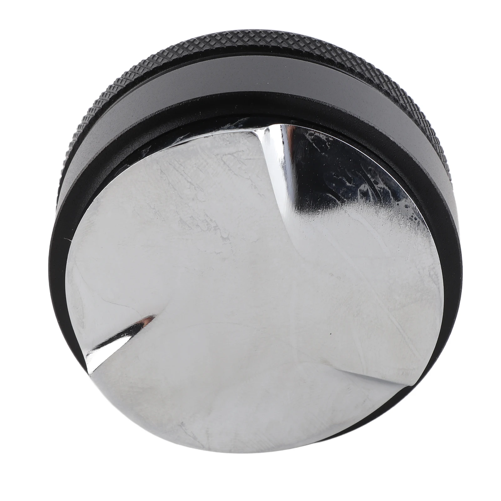 เครื่องกดกาแฟ เครื่องปรับระดับกาแฟ สแตนเลส 2‑in‑1 เครื่องกระจายผงกาแฟ อุปกรณ์เสริมเครื่องชงกาแฟ สีดำ 5.8x3.5 ซม.