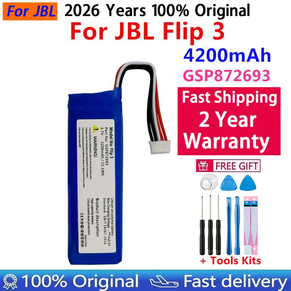 Original Speaker Battery For Harman Kardon Onyx Studio For JBL Charge Boombox Flip Pulse Xtreme 1 2 3 4 5 6 Go Play Onyx Mini view 2
