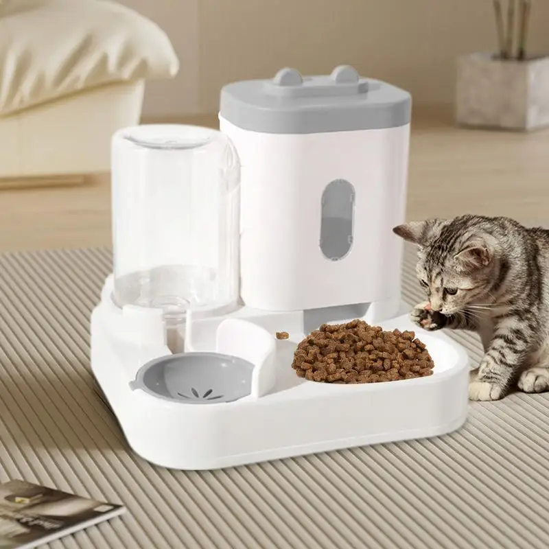 Dog Feeder Cat Water Dispenser Automatic Cat Feeder And Cat Water Dispenser Auto Cat Feeder Food Storage Dispenser Container