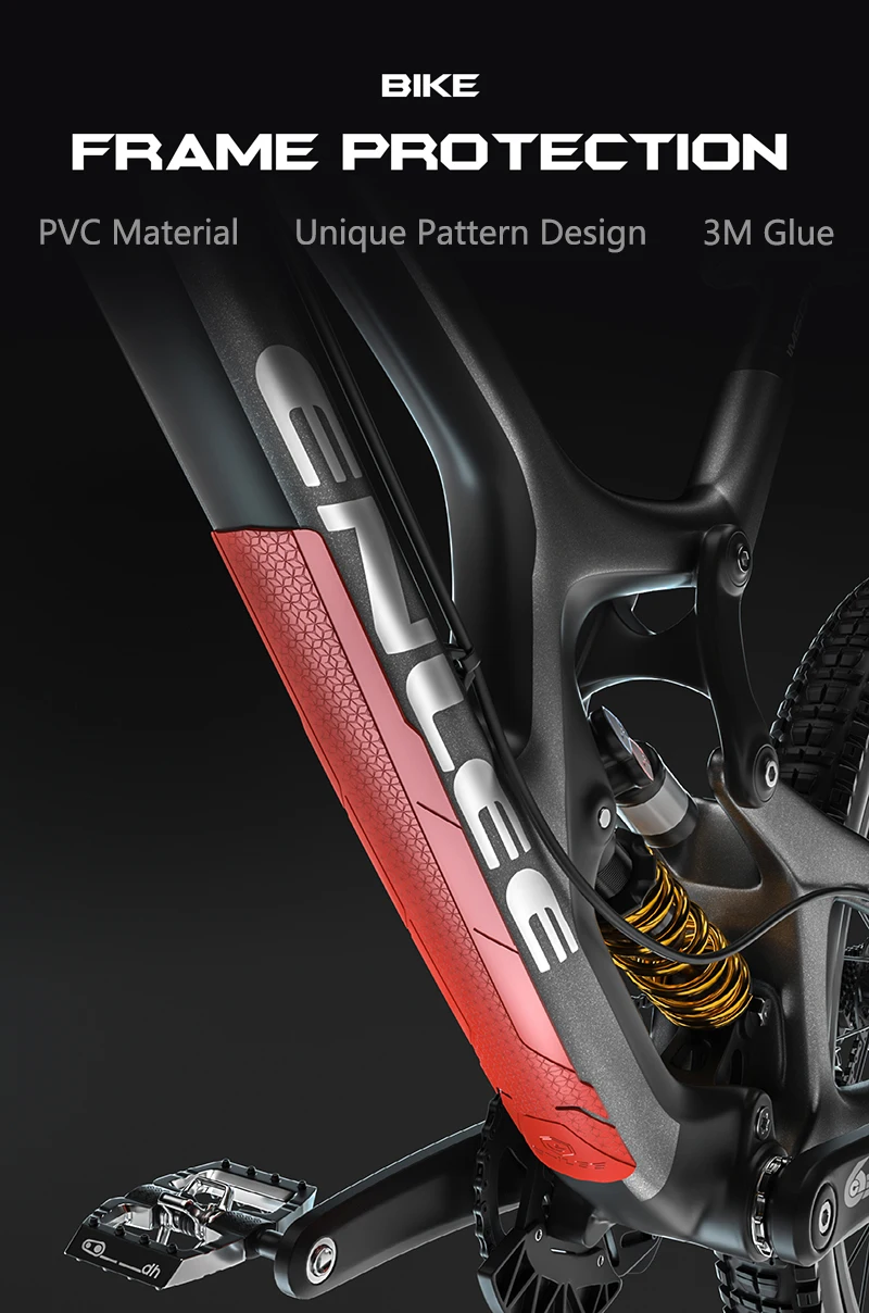 Kit 3 Pellicole Protettive In PVC Per Telaio Bici, Trasparenti, Antigraffio, Tagliabili Su Misura, Per MTB E City Bike, Protezione Da Catena E Pietrisco
