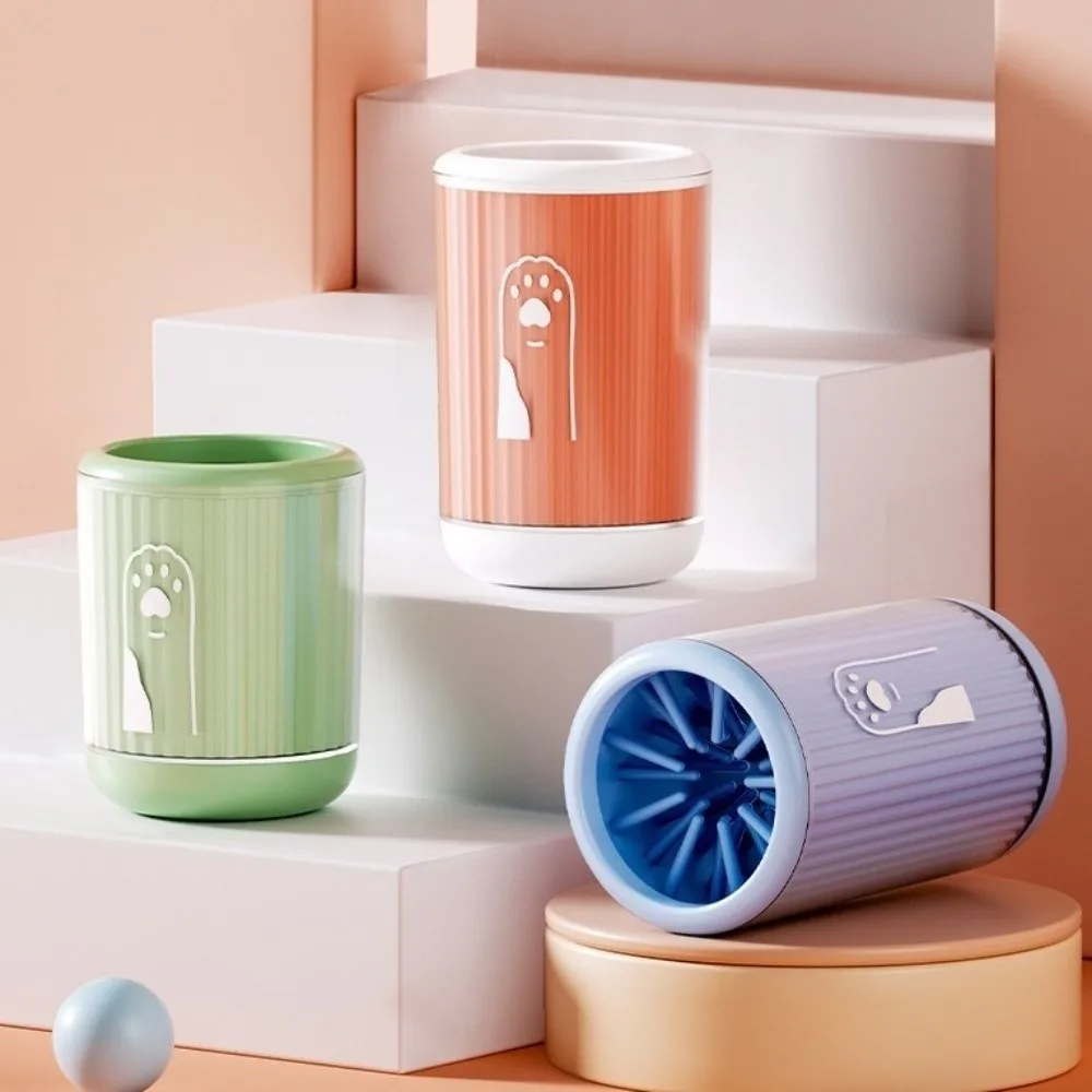 

Practical Automatic Pet Foot-washing Cup Soft Detachable Paw Cleaner Cup Portable Quick Wash Paw Cleaner Device Pet Care