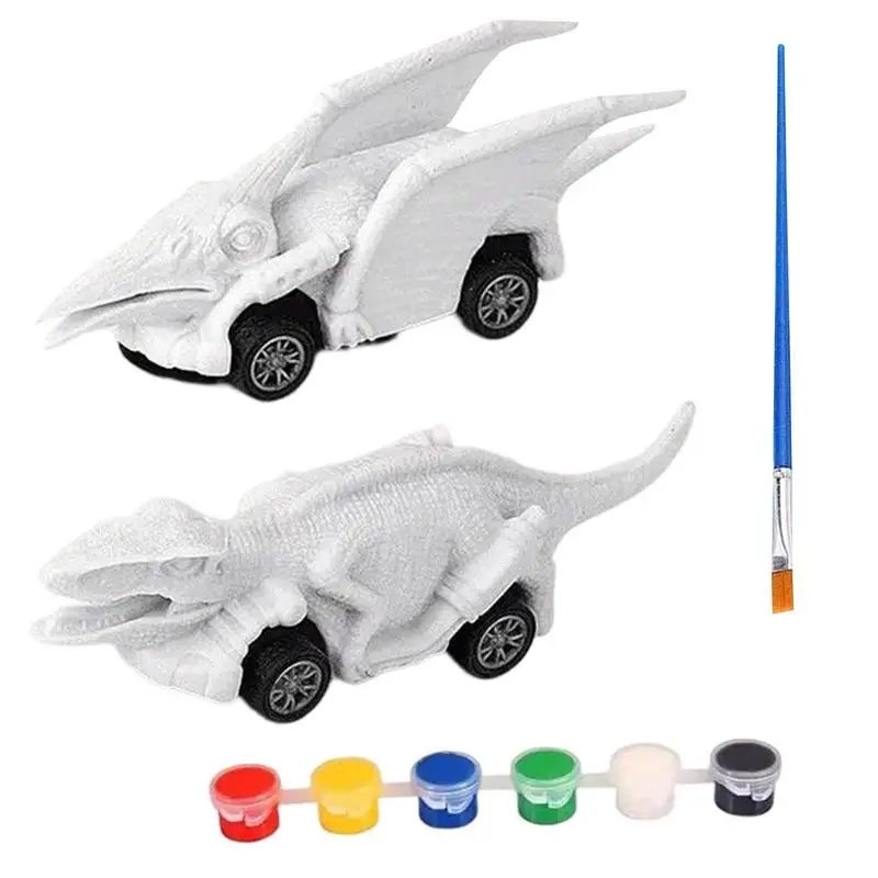 Dinosaurs Painting Educational Toy Enjoy Your DIY Experience Art Paint Set Creative Handmade Crafts Gift Party Favor For Kids