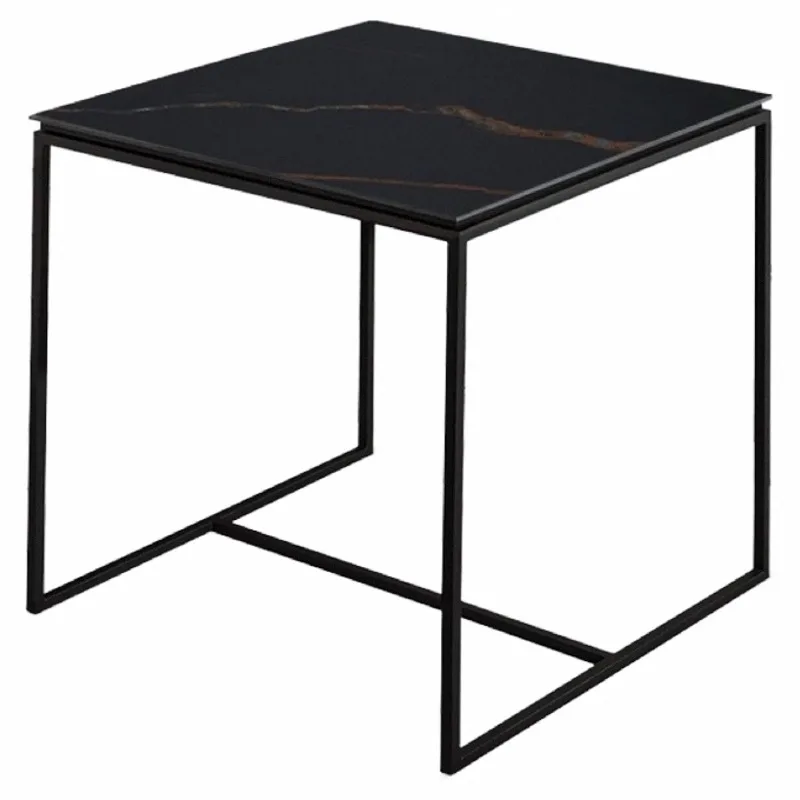 

Минималистичный приставной столик для дивана, квадратный, из каменной плиты, легкий люкс, высококачественный, для гостиной, маленький журнальный столик, современный, простой, в стиле кантри