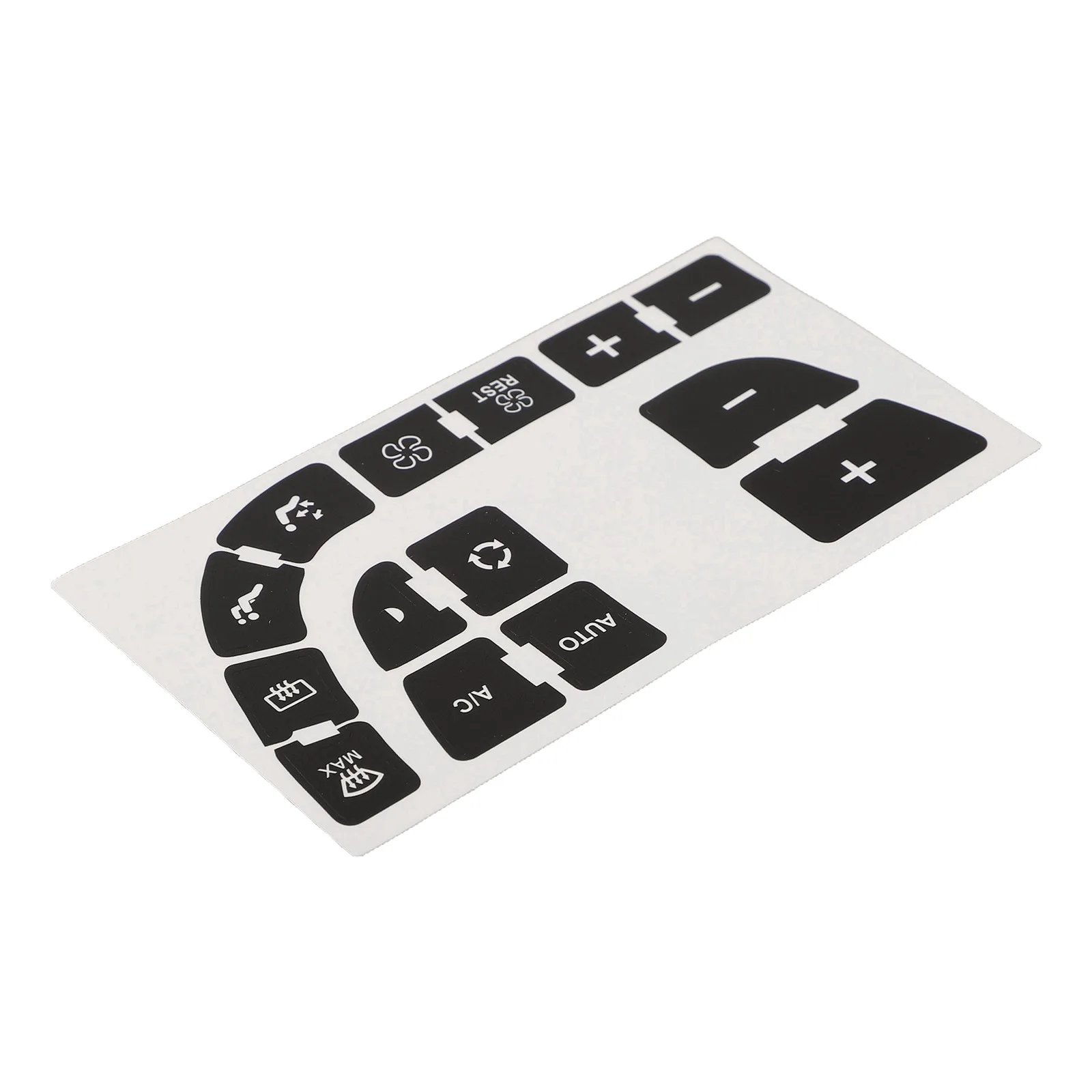 Button Repair Decal White Clima Button Repair Stickers White Lettering Vinyl Material Firm Adhesion Dashboard Control Repair