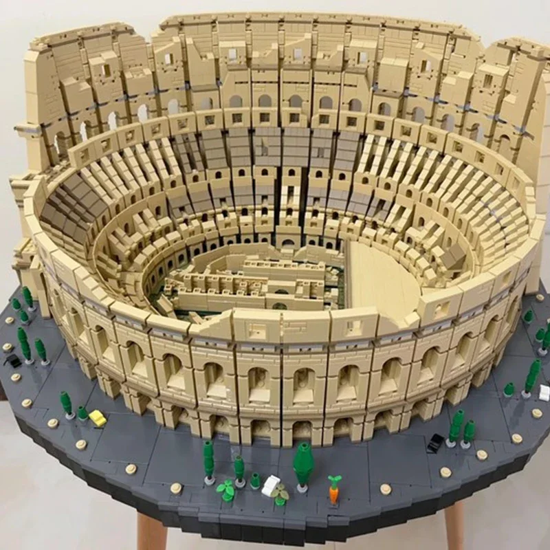 9036 peças grande arquitetura cidade o coliseo modelo blocos tijolos crianças brinquedos compatíveis
