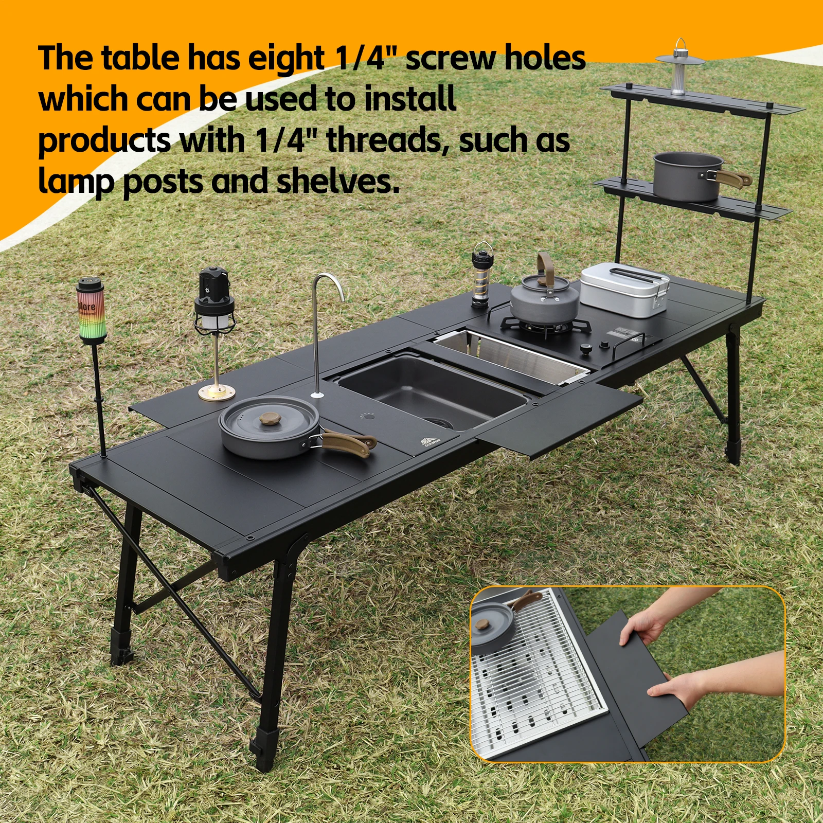 Outdoor Furniture Usa - DOTWISE – przenośny, składany stół kempingowy