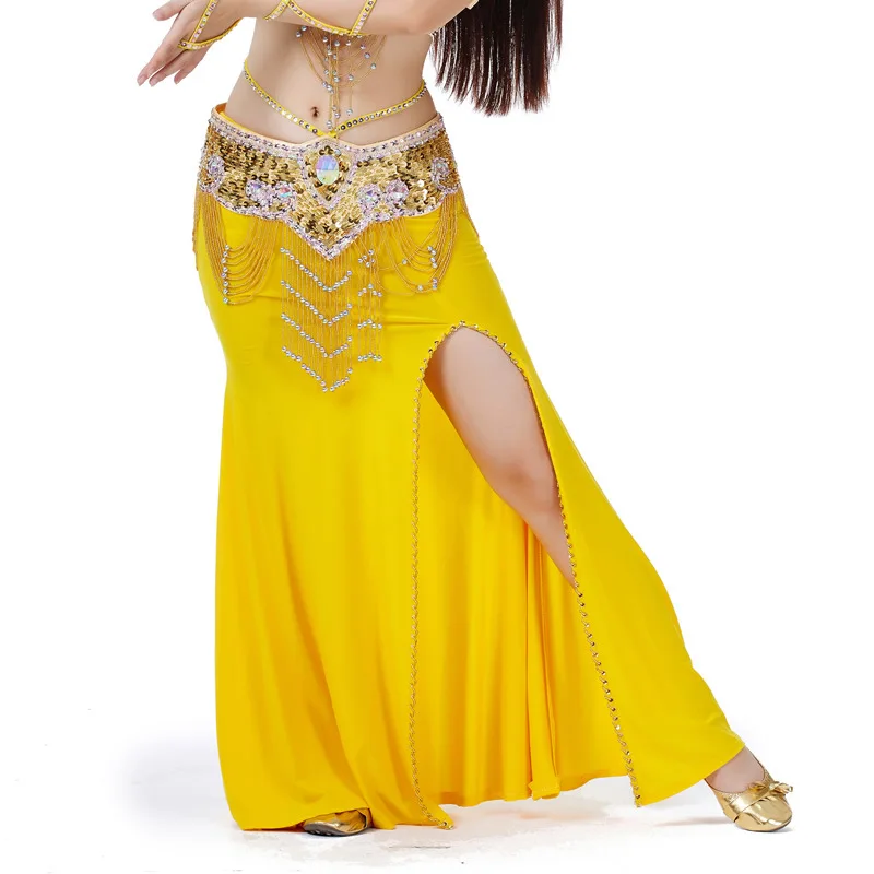 No Belt Beaded Skirts Belly Dances High-End Costumes Skirts Stage Performances Dance Prop