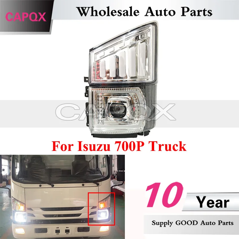 

CAPQX LED Front Headlight For Isuzu 700P Truck Turn Signal Light Corner Lamp Daytime Running Light