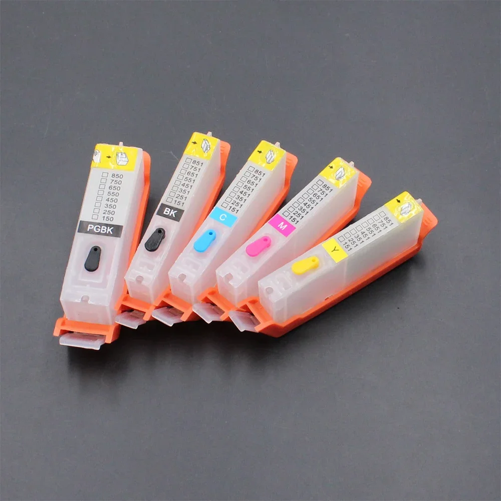 5color PGI 550 CLI 551 Ink Cartridge With Chips For Canon PIXMA IP7250 MG5450 MX725 MX925 MG6450 MG5550 IX6850 MG5650 Printer