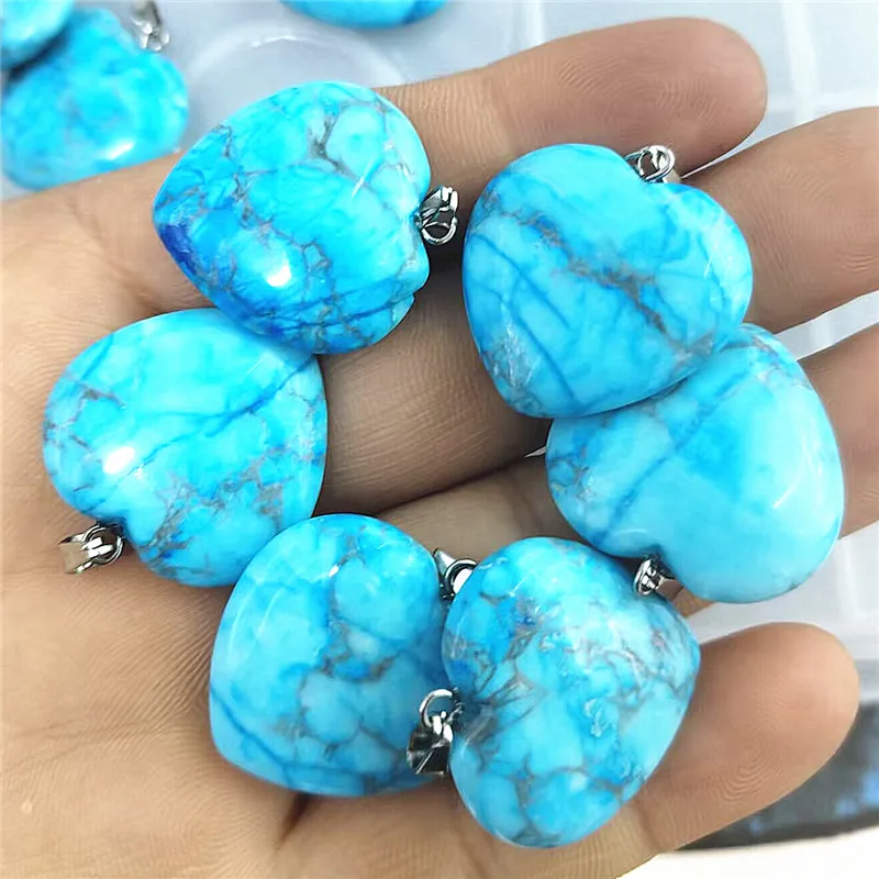 

6 шт. женских браслетов, аксессуары, натуральные синие подвески из яшмы, размер 25 мм, фурнитура для самостоятельного изготовления украшений, хорошее качество
