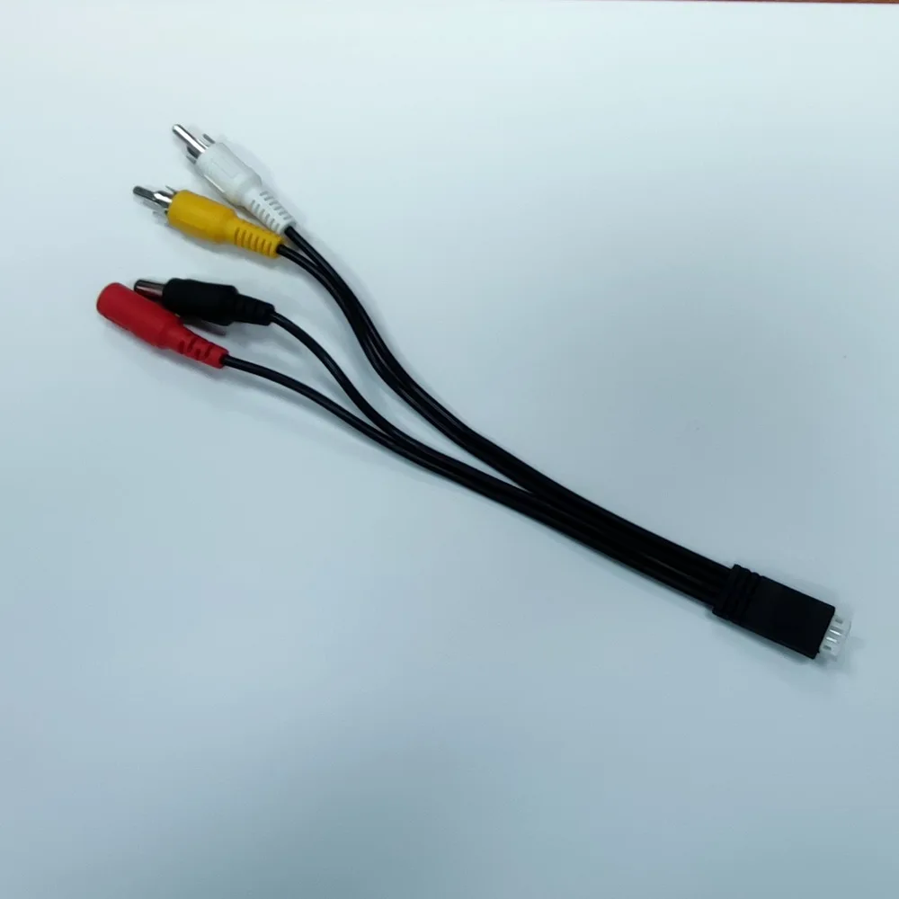 4Pin To DC Power RCA Input Cable For UHF 1.2Ghz 2.4Ghz 5.8Ghz Video Audio Transmitter Receiver Conversion Cable