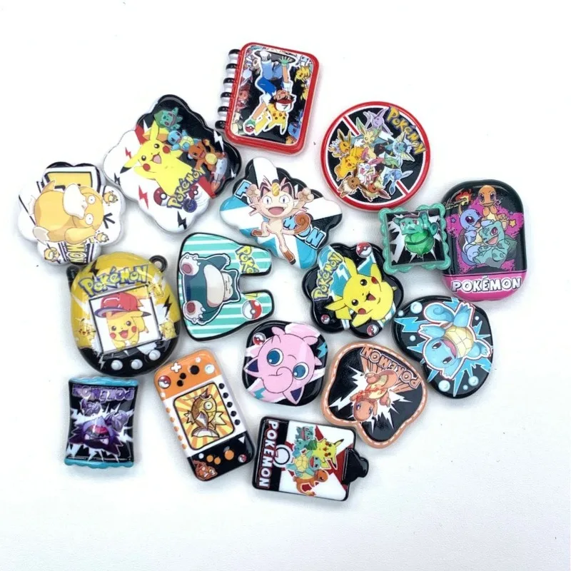 Pokemon Through-hole Double-sided Printing Beads Accessory Theme Series Mobile Phone Chain Bag Hanging DIY 4mm - Image 4
