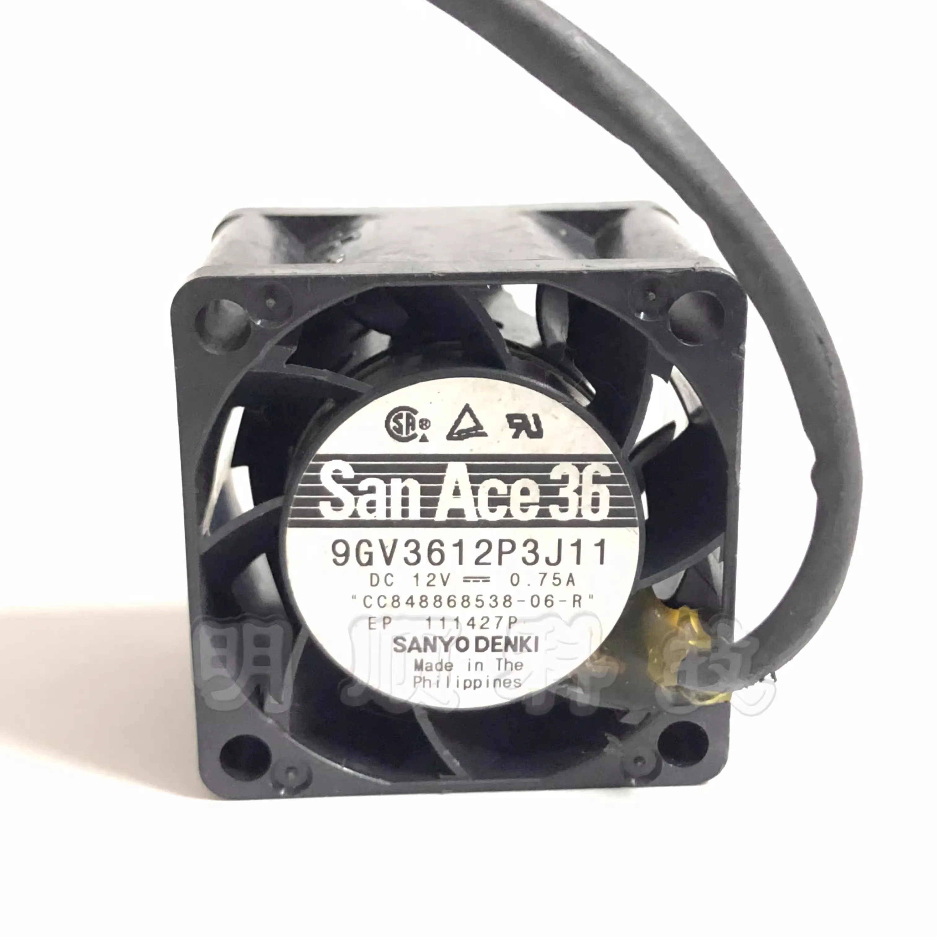 

Free shipping Sanyo 9GV3612P3J11 DC 12V 0,75A 36x36x28mm Ventilador de resfriamento de servidor de 4 fios