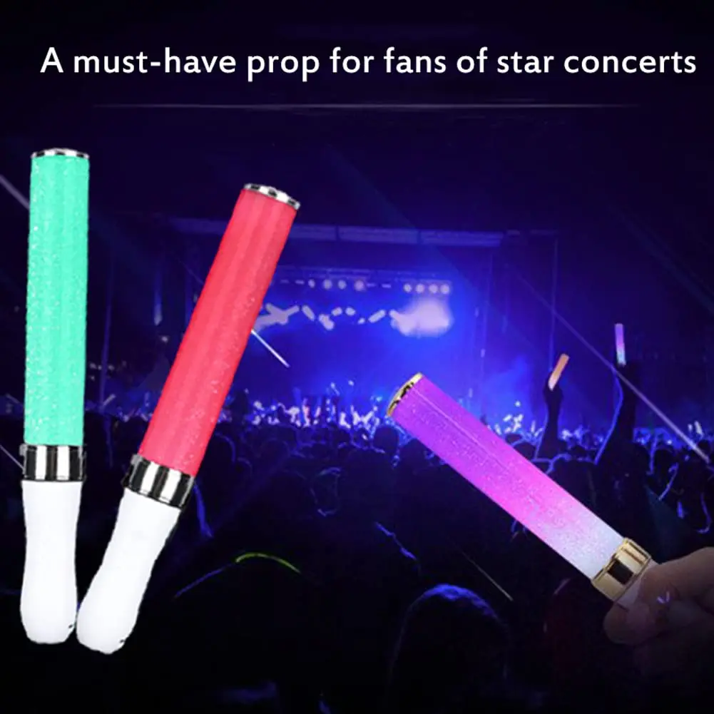 Remote Control Glow Sticks para concertos festas e celebrações, alimentado por bateria, 15 cores, DMX, 3W