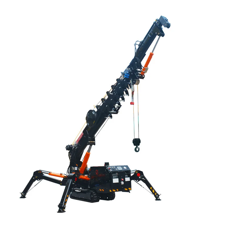 Customized Spider Crane Remote Control-4T Capacity Diesel Powered 13m Lifting Height Fully Hydraulic System