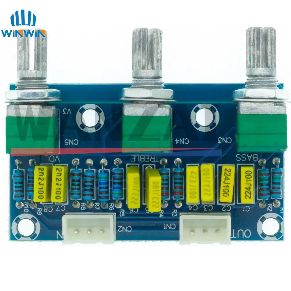 XH-M802 Passive Tone Board Amplifier Preamp Power Module Low High Sound Adjustment Electonic Diy Electronic PCB Board