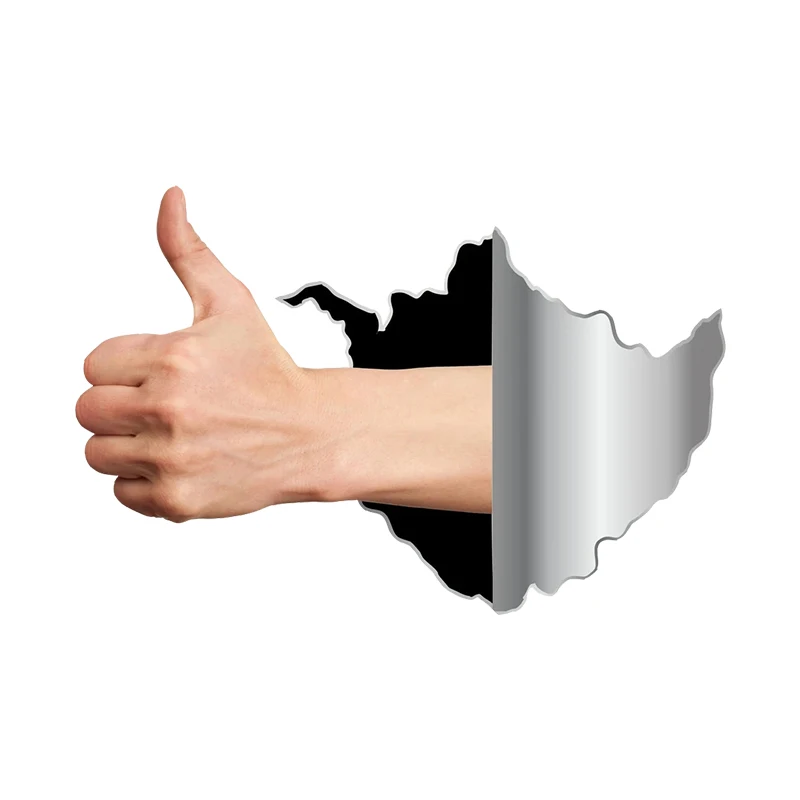 

V1106# Car Sticker 3D Hand Like Waterproof Vinyl Decal Car Accessories Decor Pegatinas Para Coche