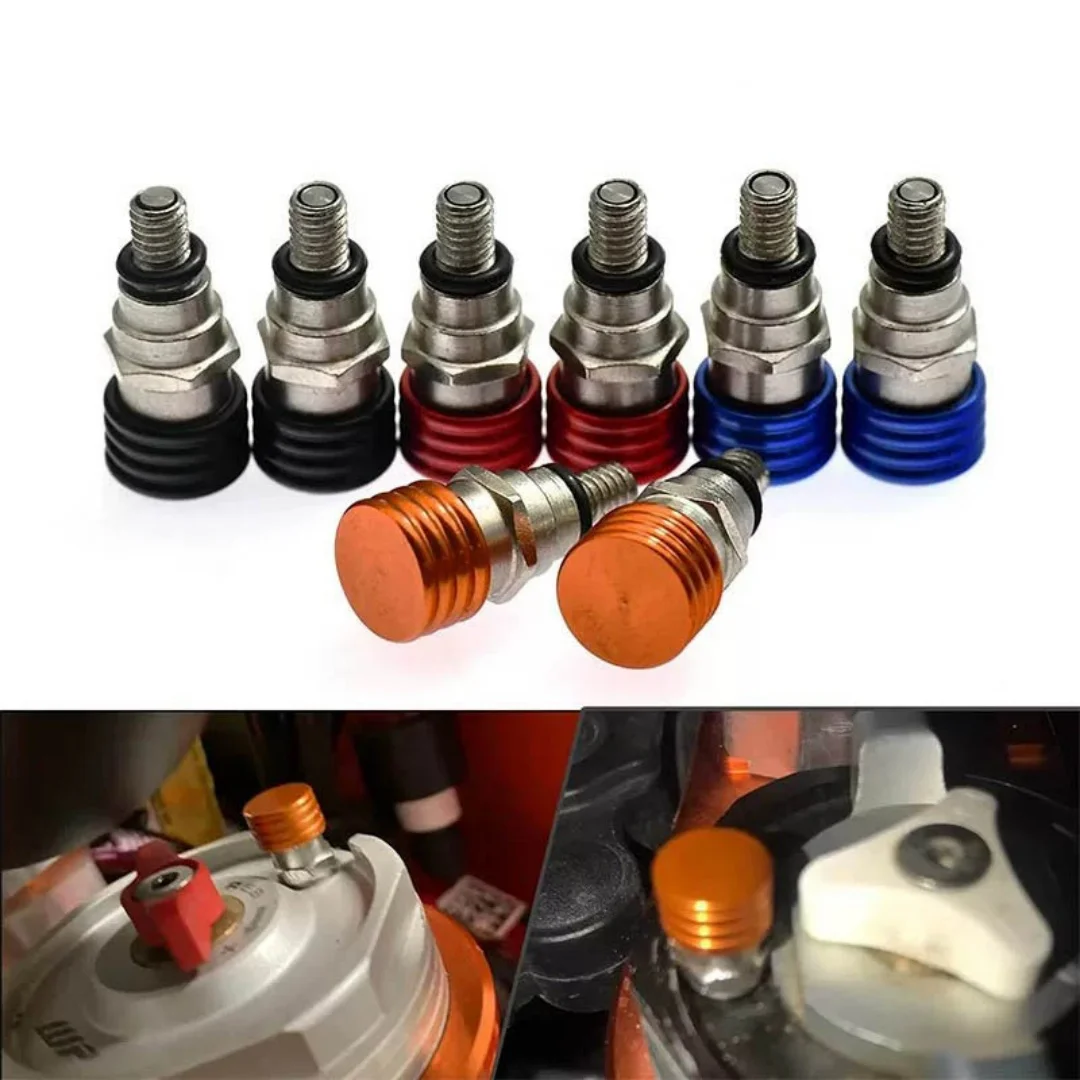 For 4mm and 5mm Fork Bleeder Accessories Fork Bleed Screw Simple operation for suspension maintenance Anti‑leak sealing
