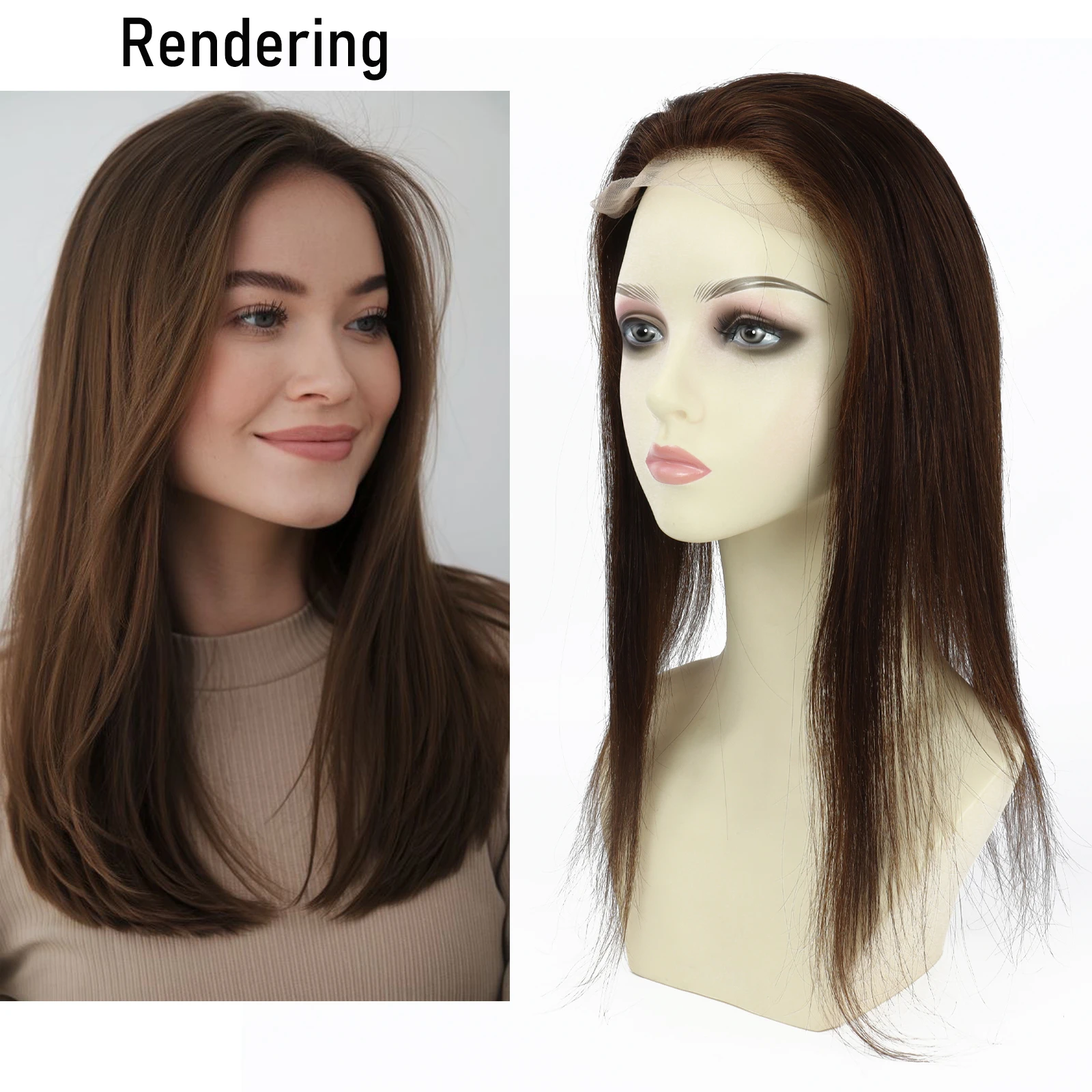 

Накладка для волос 5x5 дюймов на шелковой основе с ремешком и гребнем, кружевной фронтальный топпер, натуральные прямые волосы Реми, парик с естественной линией роста волос