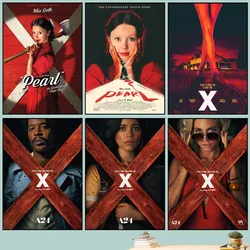 Pearl 2022 Horror Film Poster DIY Vintage Movie Poster Wall Art Painting Study Stickers Small Szie Wall Painting