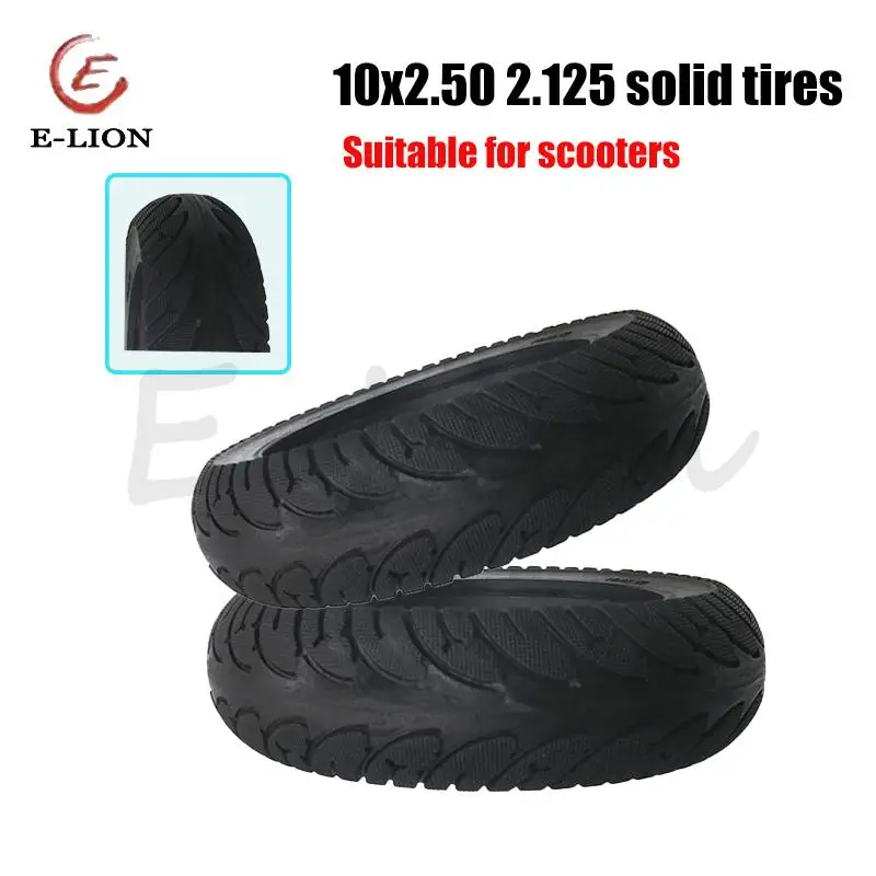 

For 10x2.125 Solid Tire Rubber Wheels Tyre Electric Scooter Tire For Electric scoote 10 Inch 10x2.5 Tire