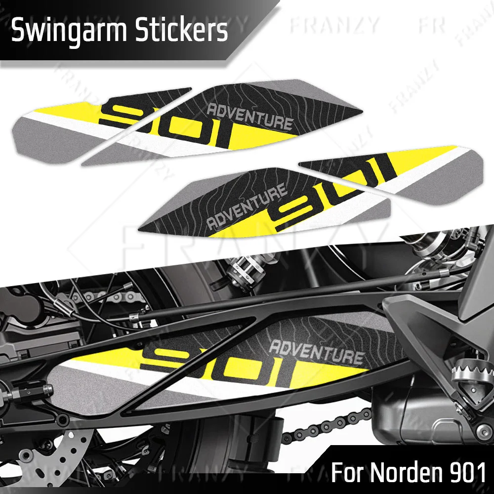 For Husqvarna Norden 901 3M Motorcycle Swingarm Sticker Rotating Shaft Swing arm Decal Accessories