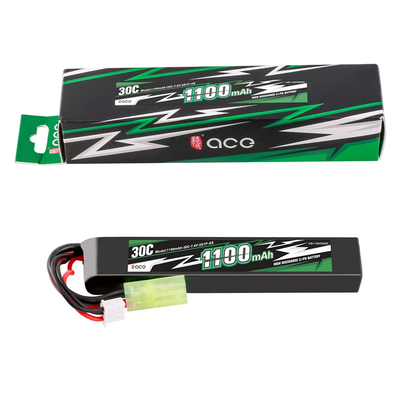 Gens ACE 7.4V/11.1V 1100mAh 30C LiPo Battery High Discharge RC Model Toy Replacement Lithium Polymer Battery