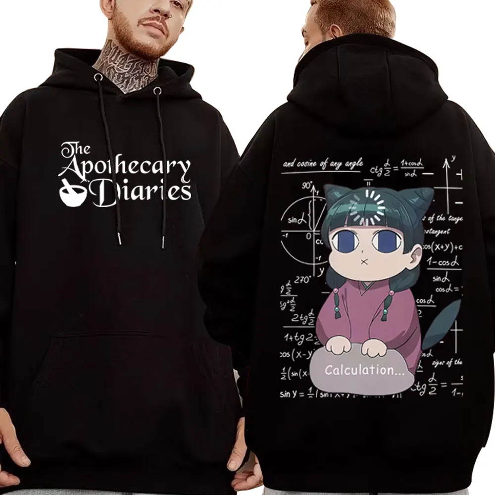 

Anime The Apothecary Diaries Maomao Print Hoodie Men Women Casual Hip-hop Hooded Sweatshirt Oversized Fleece Hoodies Streetwear