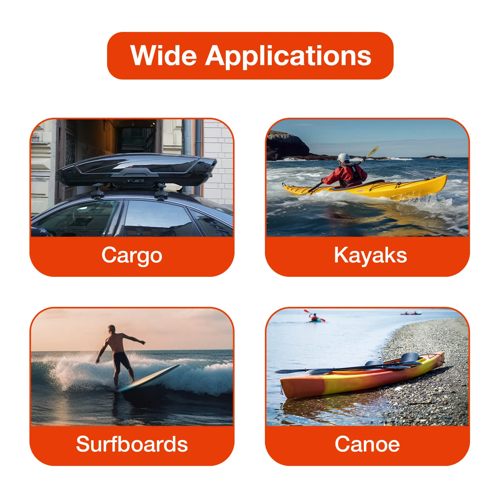 2 قطعة رف السقف العلوي عبر بار 165.34LBs رف السقف العلوي العالمي حامل سقفي عبر بار البضائع حامل الحقائب ث/الشد السقاطة #4