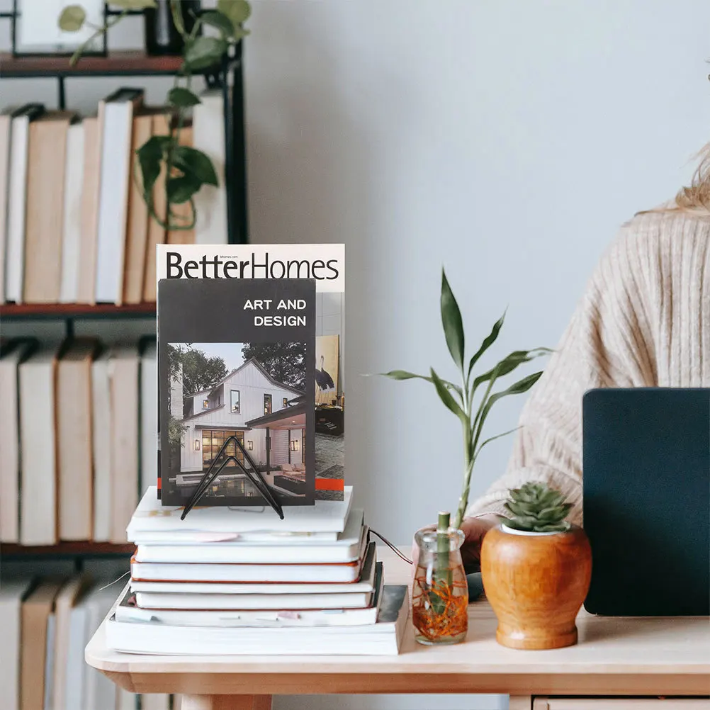 

2 шт. металлический держатель для книг, настольный органайзер для файлов, многофункциональный железный художественный подставка для книг для офиса, настольный держатель для книг, железные подставки для книг