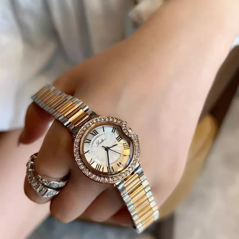 Retro new elegant women's watch temperament trend simple classic automatic waterproof quartz women's watch birthday gift