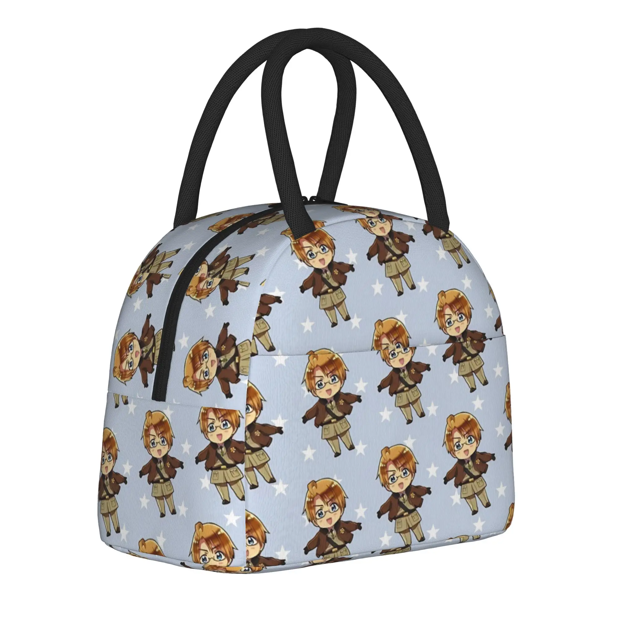 Insulated Lunch Bag Hetalias Axis Powers Merch  Lunch Container Multifunction Thermal Cooler Lunch Box For Picnic