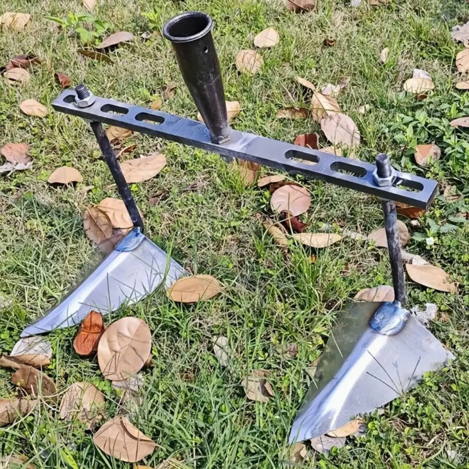 Cultivador de jardín manual doble cuchilla resistente ahorra esfuerzo - imagen 3
