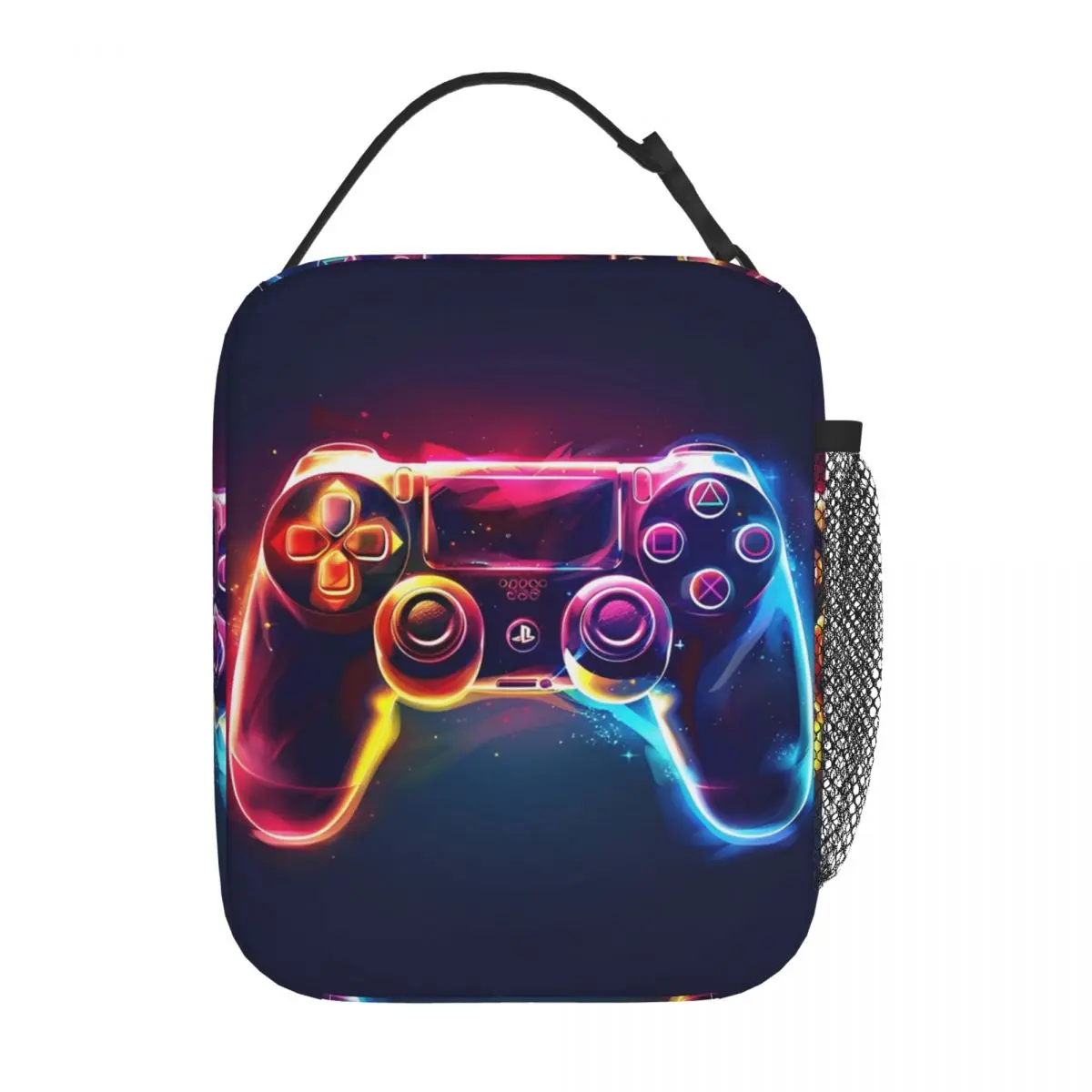 

Gamer Controller Game Insulated Lunch Bag Portable Lunch Container Thermal Bag Tote Lunch Box College Outdoor Men Women