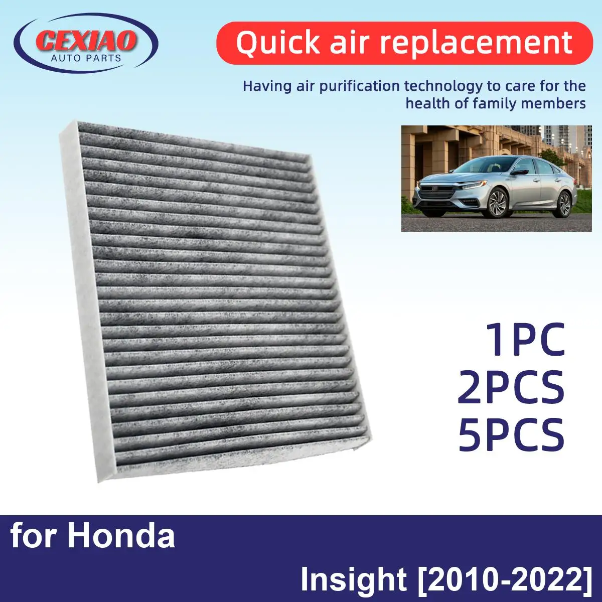 1pc 2pcs 5pcs Air Creator Air Conditioner Filter Honda Insight 2010-2022 High cost performance CF11182 80291-T5R-A01