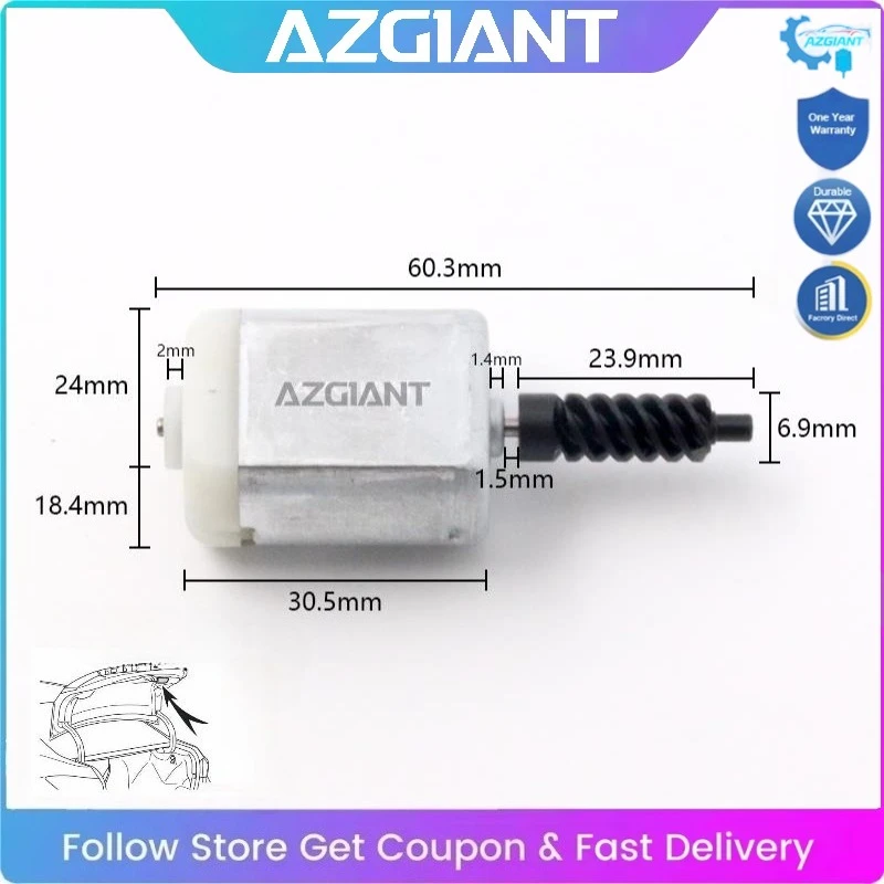 

AZGIANT for 2007-2011 Toyota Camry Car Trunk Lock Actuator Tailgate Mini Motor OME Easy to Replace DIY Save Money #64600-06010