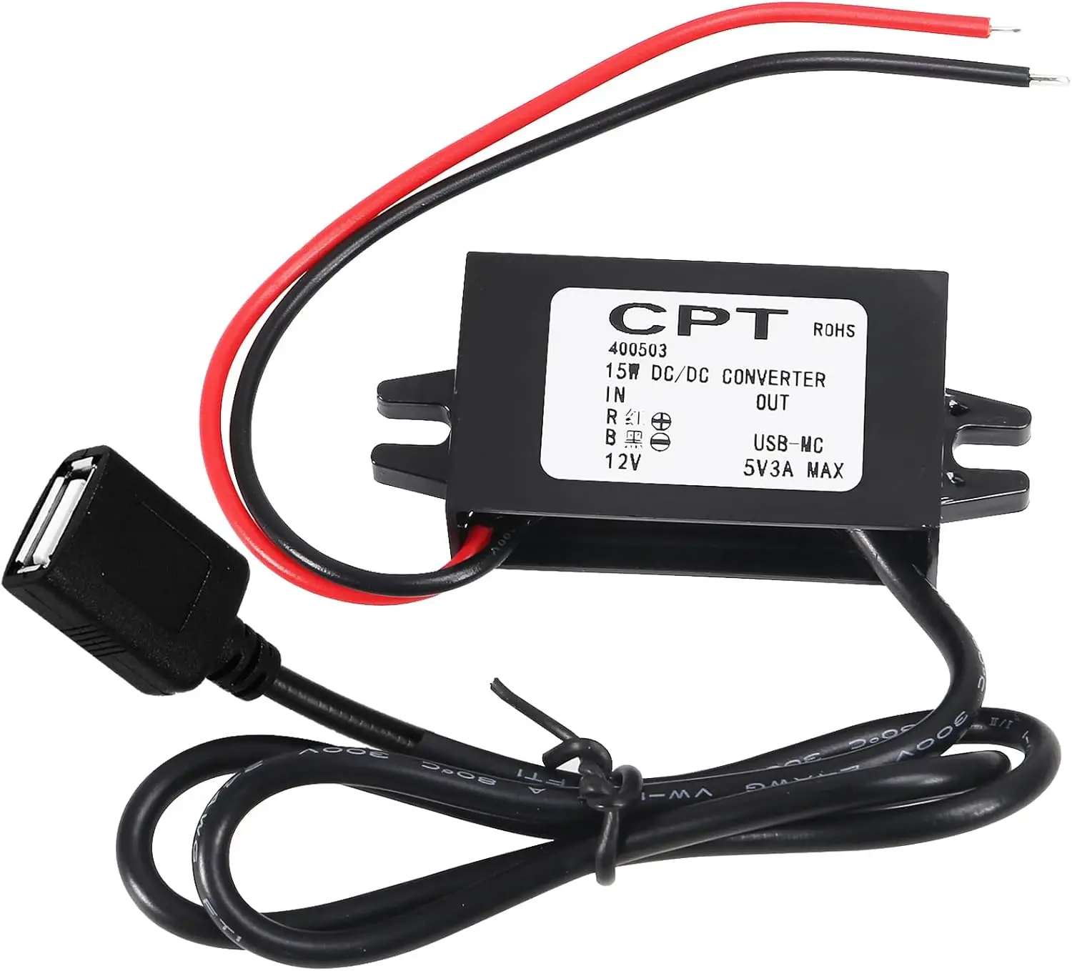 12v to 5v Dc Converter Buck Module USB Output Power Adapter Dc Car Power Converter Regulator DC to DC Regulator with USB Female