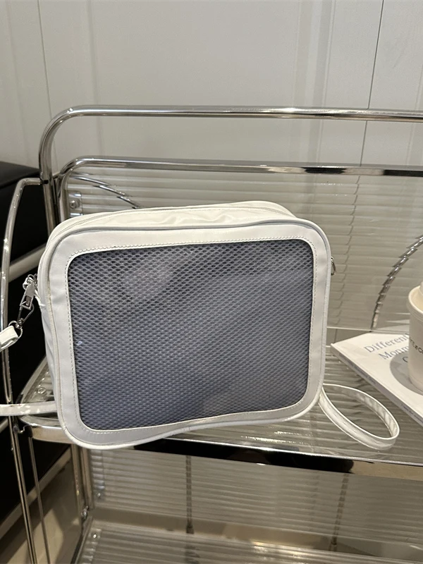 

Корейская прозрачная сумка-тоут большой вместимости на одно плечо, мягкая повседневная сумка через плечо для девушек, простой матовый дизайн