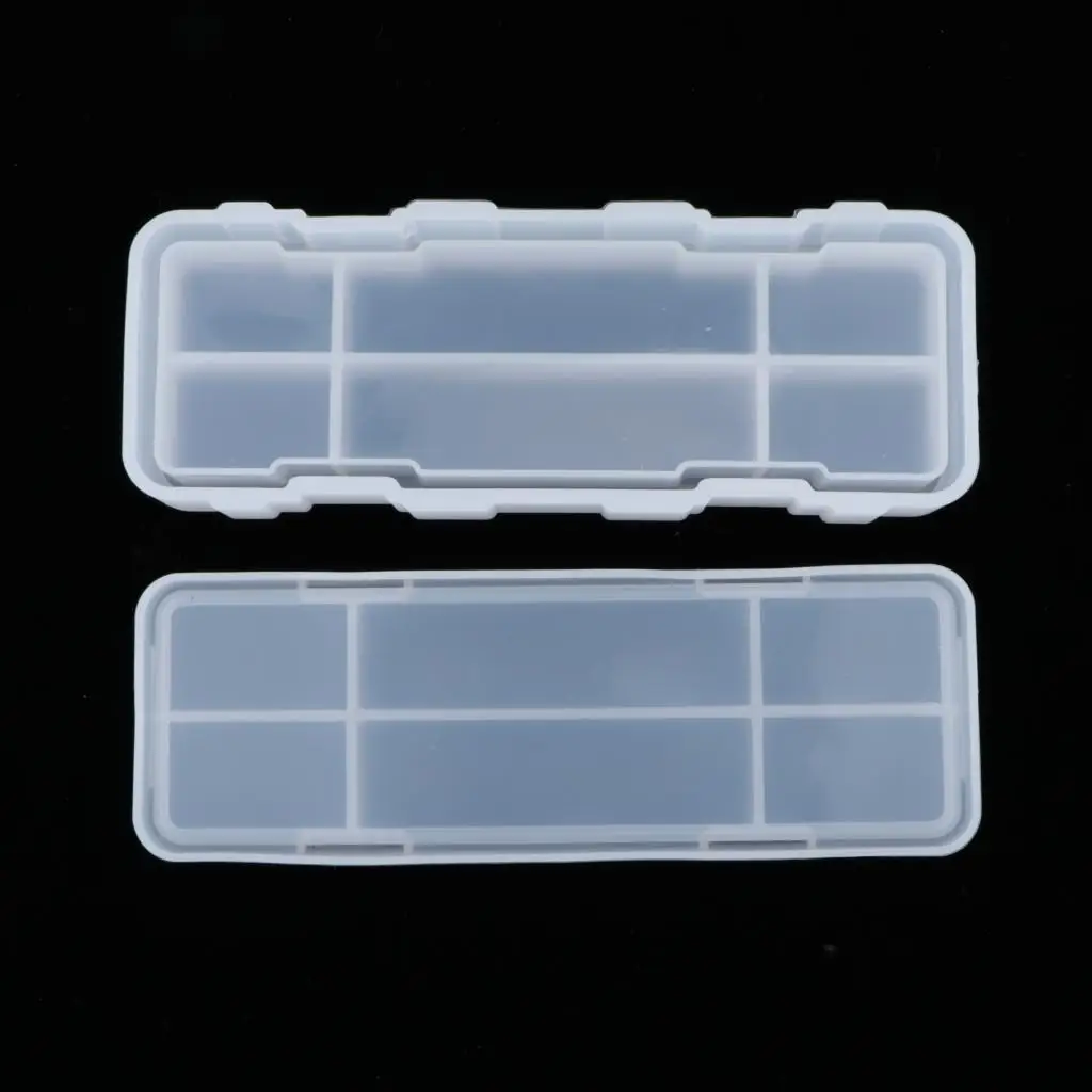 Multipurpose Clear Silicone Storage Mold for Resin Casting Moulds Jewelry Tray Box DIY Art Craft Supplies