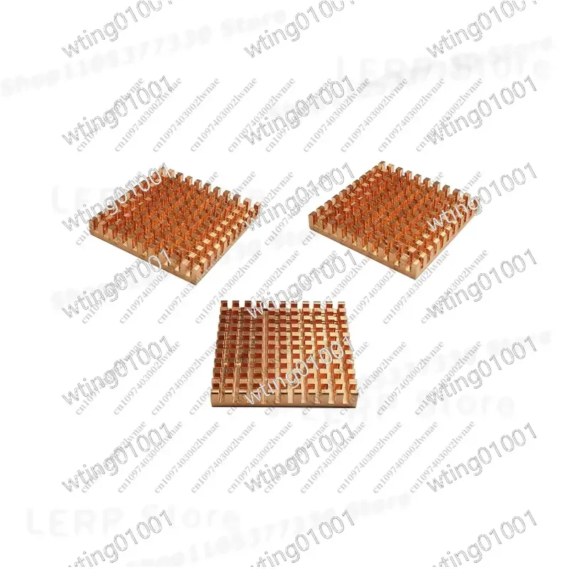 for 40x40x6mm Copper Heat Sink 5 Pack High Thermal Conductivity Cooling Plate for Chipset Power Supply Module Efficient Heat