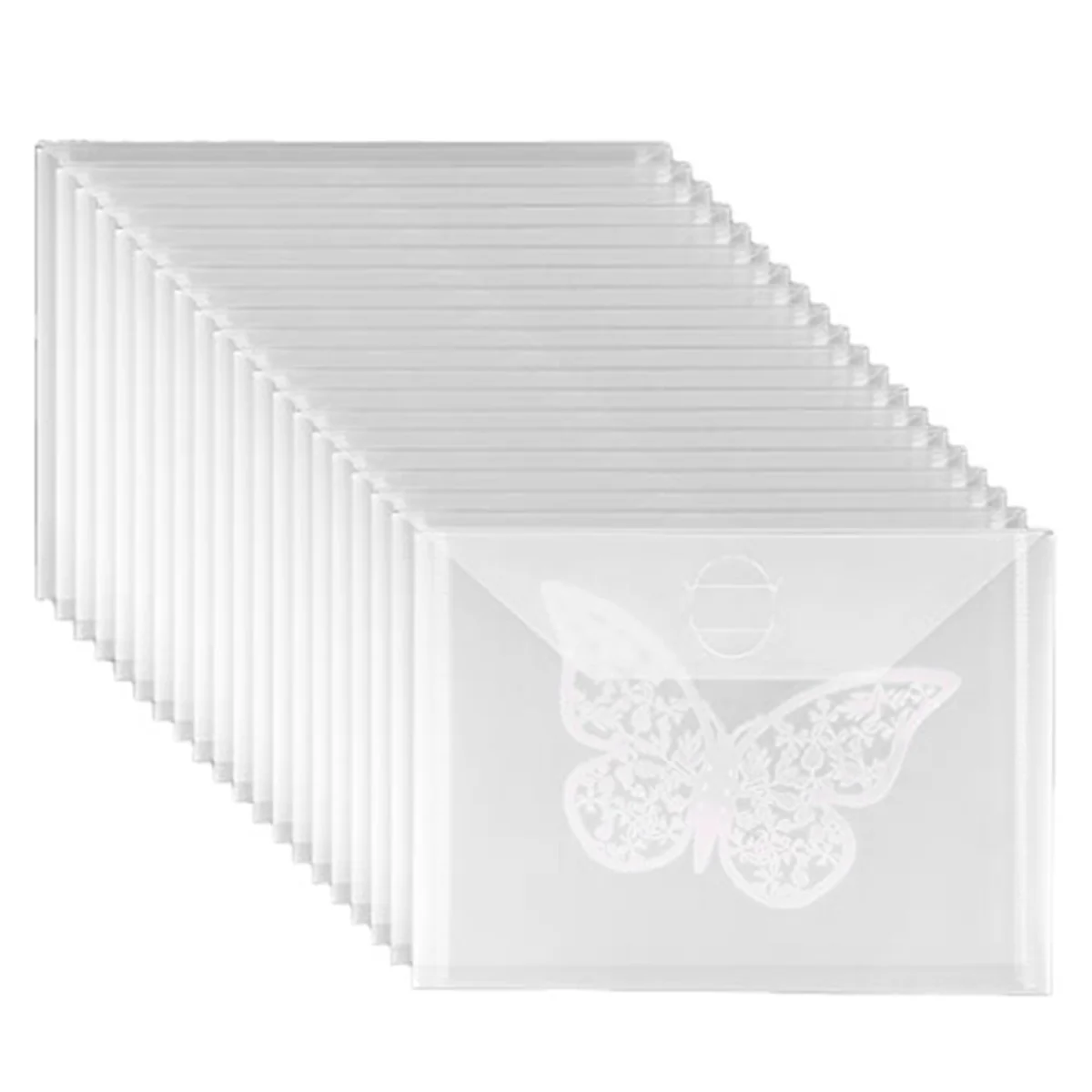 20Pcs Clear Stamp and Die Storage Bag, 5 x 7 Inch Stencil Storage for DieCuts Stencil Album Stamp Scrapbooking