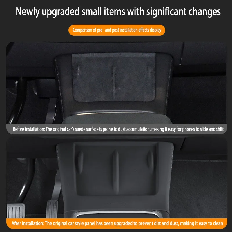 For Tesla Model 3 Highland2024 Silicone Mat Central Control Phone Wireless Charging Pad Protective Silicone Anti-Slip Cover Case