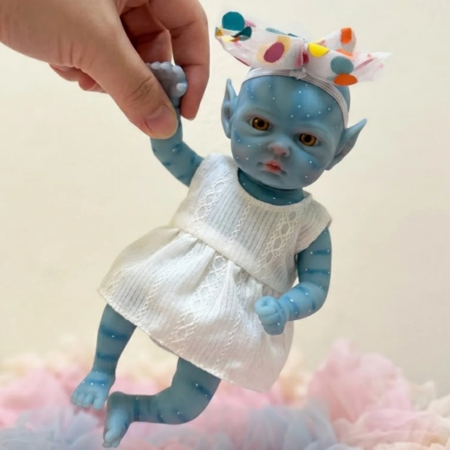 otarddolls-8-inch-silicone-bebe-unisex-reborn-doll-lifelike-painted-blue-skin-washable-avatar-collectible-toy-for-gifts