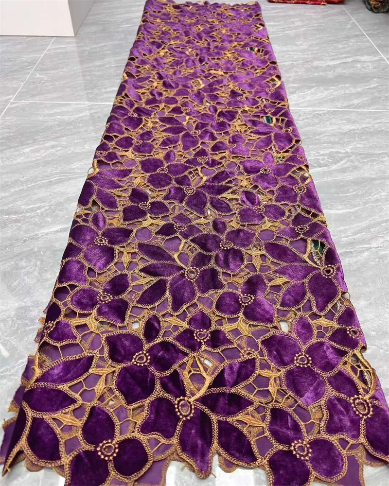 2025 Latest African Sequins Lace Fabric High Quality Embroidery 3D French Flower Beads Nigerian Net Lace For Wedding Party Dress