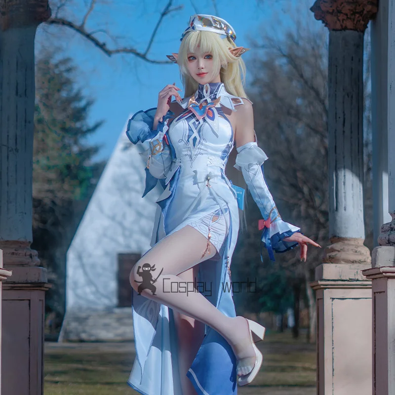 

New Genshin Impact Game Nicole Reeyn Cosplay Costume Role Play Women Girls Sexy Elegant Uniform Halloween Party Dress Suit