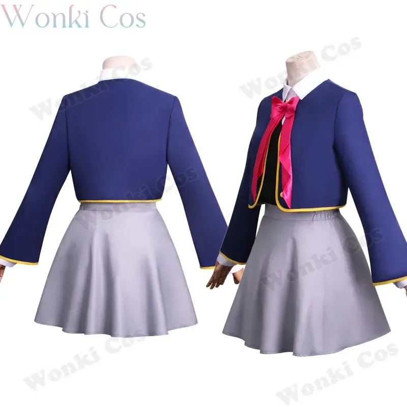 Oshi No Ko Hoshino Ruby Aqua Arima Kana Costume Cosplay Parrucca Hoshino Akuamarin Scuola JK Uniforme Abiti Costumi Set Completo