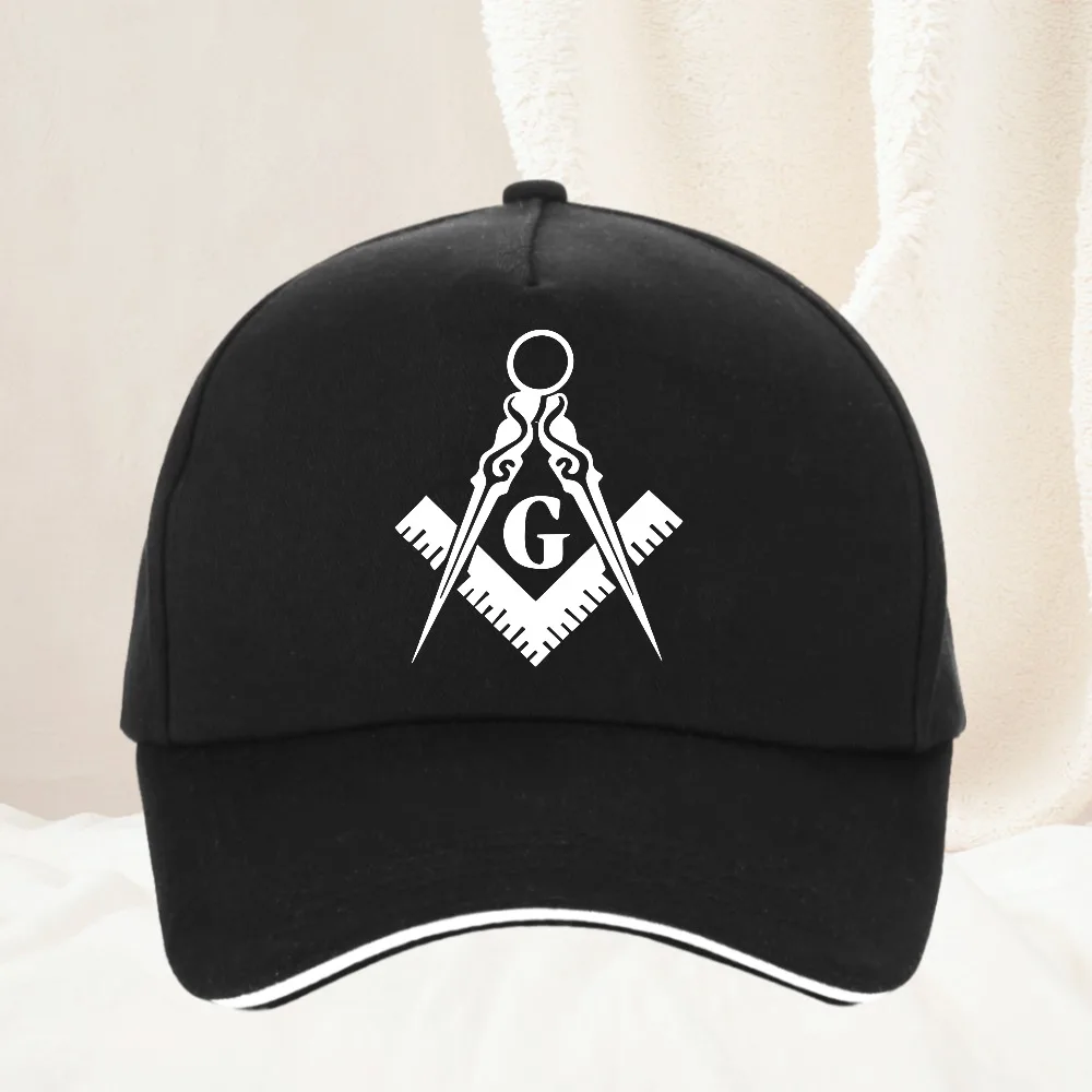 

Freemason Compass Square Baseball Caps Peaked Cap Freemason Gold Square Compass Sun Shade Hats for Men